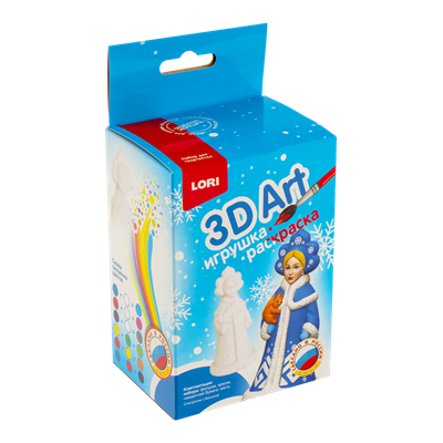 Н-р д/творчества. Роспись ёлочных игрушек "Снегурочка с белочкой" 3D Art   126750