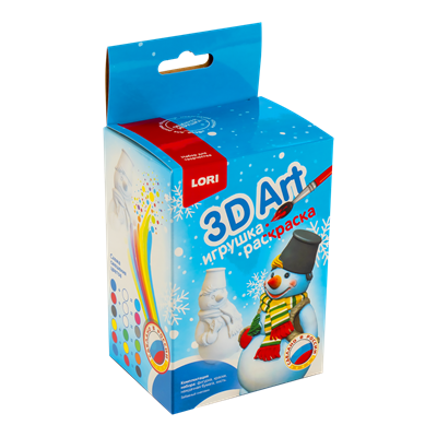 Н-р д/творчества. Роспись ёлочных игрушек "Забавный снеговик" 3D Art   126751