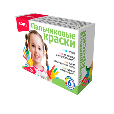 Пальчиковые краски 6 цв. по 20 мл. 126824