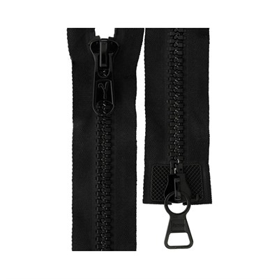 Молния G2080T 65см 1шт двухзамковая, цв черный 31992