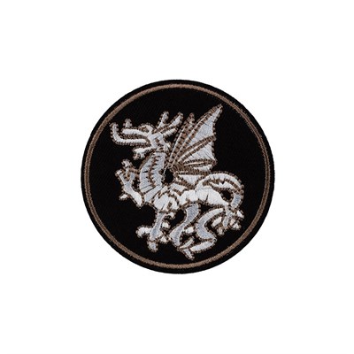 Термоаппликация №15/5 Дракон в круге 7*7см 127114