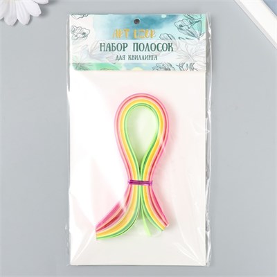 Полоски д/квиллинга «Цветные», (н-р 100 полос), ширина 1см, длина 25см, 22*7*1.3см 127173