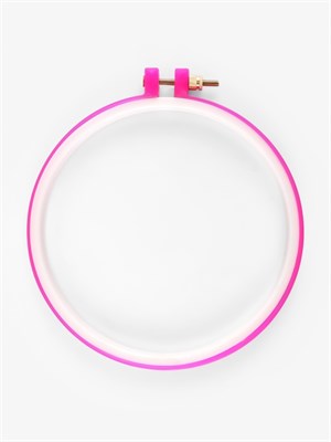 Пяльцы д/вышивания, d14/16см, розовые 127450