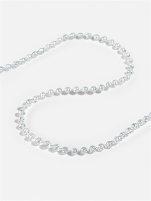 Бусы на нитях, с голографией, 3мм, 1м, белые 127466