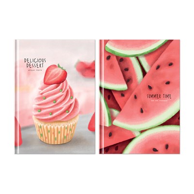 Блокнот А6, 64л, евроформат, BG "Summer dessert", матовая ламинация 118129
