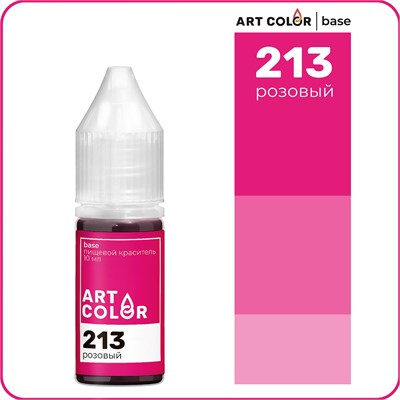 Краситель пищевой гелевый Art Color Base 10мл цв. 213 Розовый 16902