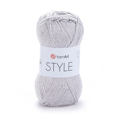 Пряжа YarnArt style №666 серебро 127629