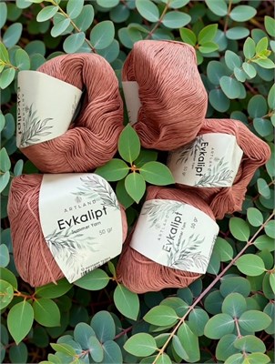 Пряжа Evcalipt Artland 70% лиоцель (эвкалипт, тенсель), 30% лен 12 розовая пудра 128192