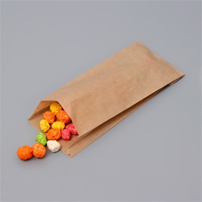 Пакет бумажный фасовочный, крафт, V-образное дно, 8*2*20см 1шт 128692