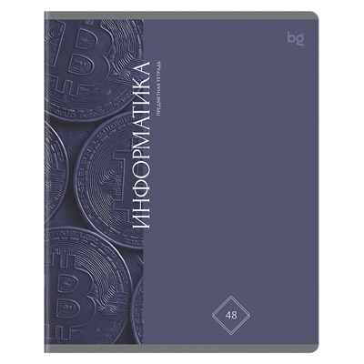 Тетрадь предметная 48л, BG "Гармония знаний" - Информатика, "софт тач" ламинация 101508