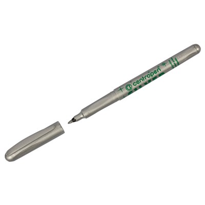 Маркер д/декорирования Centropen 2670 серебро, пулевидный, 1,0мм 128993