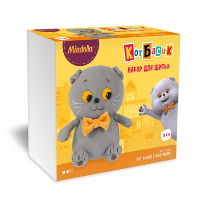 Набор для шитья "Miadolla" BB-TT-0464 Кот Басик с бантиком 13304