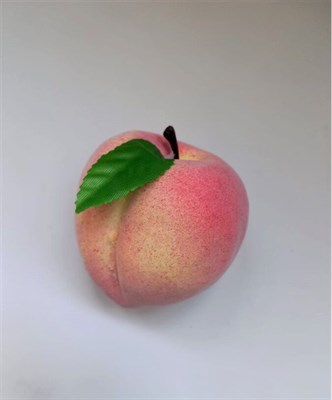 Искусственный персик в натур.величину  - фото 4805