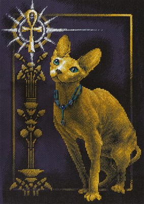 Панна н-р д/вышивки золотая серия Египетская кошка К-0897  - фото 5051
