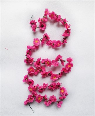 Лиана цветочная 2м Василек цв. розовый - фото 5665
