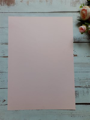 Кардсток матовый розовый базовый А4 1 лист  - фото 5827