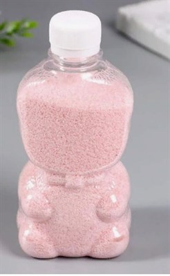 Песок цветной в бутылках "Розовый" 500 гр - фото 6278