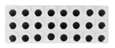 Глазки на клеевой основе, набор 24 шт., размер 1 шт: 1,5 см - фото 6288