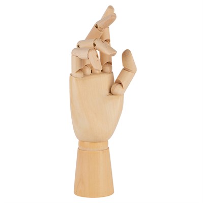 Деревянная модель-манекен рука левая 25см  - фото 6812
