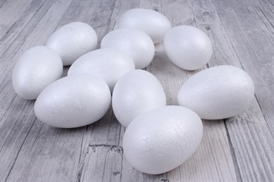 Яйцо пенопласт 6,5см - в натуральную величину куриного  - фото 6843