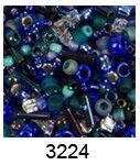 Бисер Япония "TOHO" MIX 1 25 г №3224 яр.сине-зеленый - фото 6943