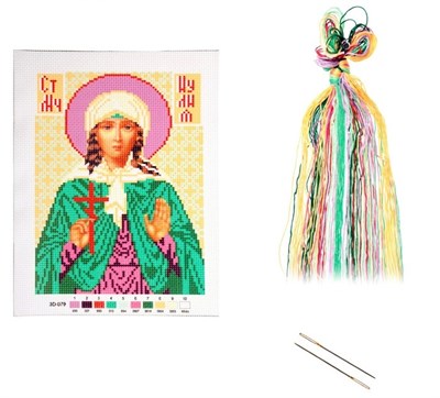 Набор для вышивания крестиком "Святая Мученица Иулия (Юлия)" размер основы 21,5*29 см - фото 7125