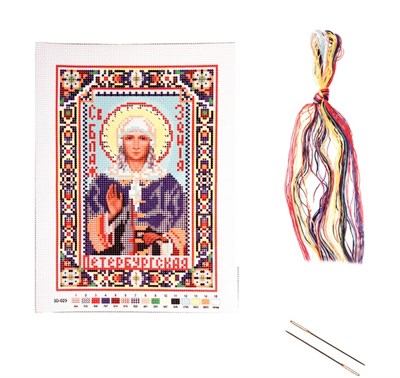 Набор для вышивания крестиком "Святая Блаженная Ксения Петербургская" - фото 7126