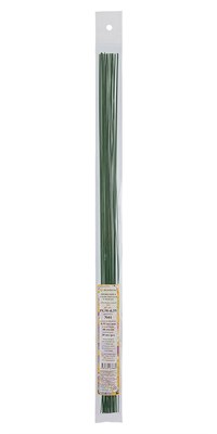 Проволока флористическая в оплётке PGW-0,55мм 40см 30 шт №01 зеленый - фото 8053