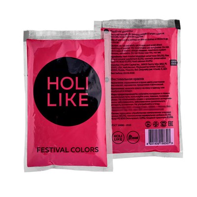 Краска холи фестивальная 100гр цвет малиновый - фото 8814