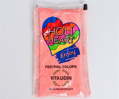 Краска холи фестивальная 100гр цвет лососёвый - фото 8823