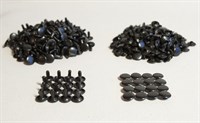 Хольнитены металл 6мм н-р 50шт цв.черный
