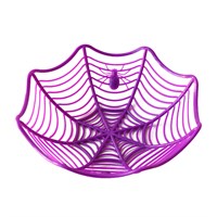 Фруктовая корзина "Паутина с пауками" 28*28см, цвет фиолетовый