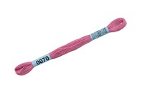 Нитки д/вышивания "Gamma" мулине 100% хлопок 8м №0070 розовый