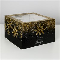 Коробка д/торта «С новым годом!», 30*30*19см