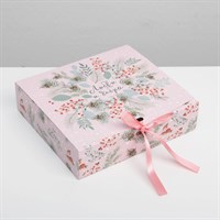 Складная коробка подарочная «Новогодняя ботаника», 20*18*5см