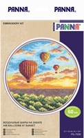 Набор д/вышивания Panna PS-7059 Воздушные шары на закате