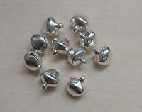 колокольчики металл серебро н-р 10мм 10шт 
