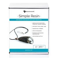 Эпоксидная прозрачная смола Epoxy Simple Resin без пузырей, 300г