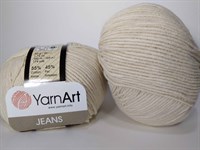 Пряжа YarnArt Jeans 55% хлопок/45% полиакрил 50гр № 05 лен