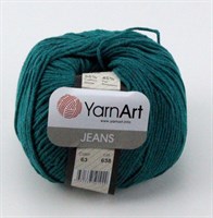 Пряжа YarnArt Jeans 55% хлопок/45% полиакрил 50гр № 63