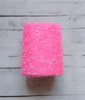 Сетка снег рулон розовый 15см*22м 