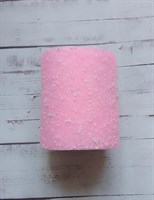 Сетка снег рулон светло-розовый 15см*22м 