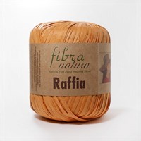 Пряжа Raffia 40гр (переработанные листья пальмы), 90м цвет 116-20 янтарь
