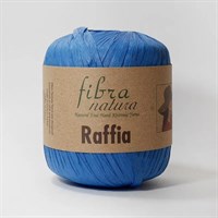 Пряжа Raffia 40гр (переработанные листья пальмы), 90м цвет 116-10 ярко-голубой
