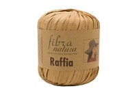Пряжа Raffia 40гр (переработанные листья пальмы), 90м цвет 116-14 ореховый