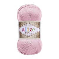 Пряжа Alize Diva 100% микрофибра цв.291 Пыльно-розовый