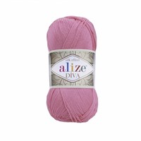 Пряжа Alize Diva 100% микрофибра цв.178 Розовый