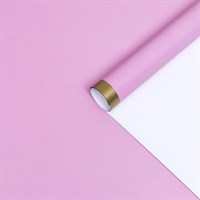 Бумага глянцевая "Золотая полоса", розовая, 1*0,7м, 2шт