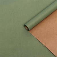 Бумага упаковочная крафт, хаки, 0,55*10м, 70г/м²
