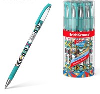 Ручка шариковая ErichKrause ColorTouch Ornament, узел 0.7мм, чернила синие